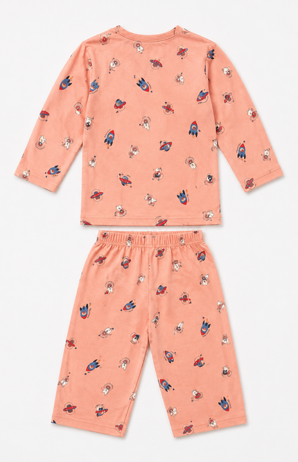 Adventure Printed Night Suit Set