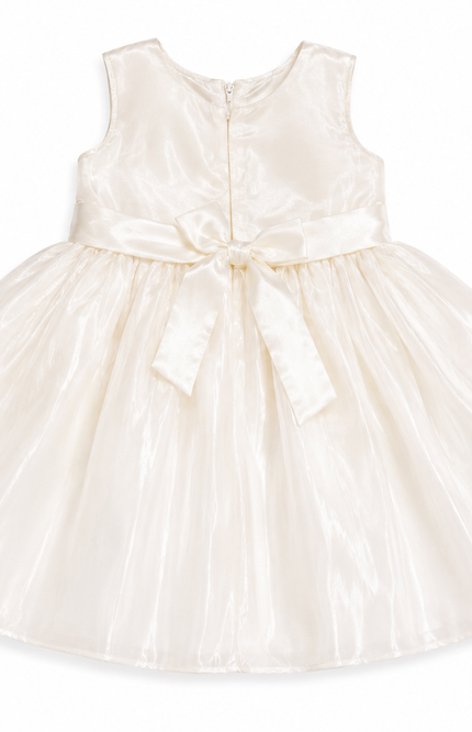 Girls Organza Party Dress with Bow