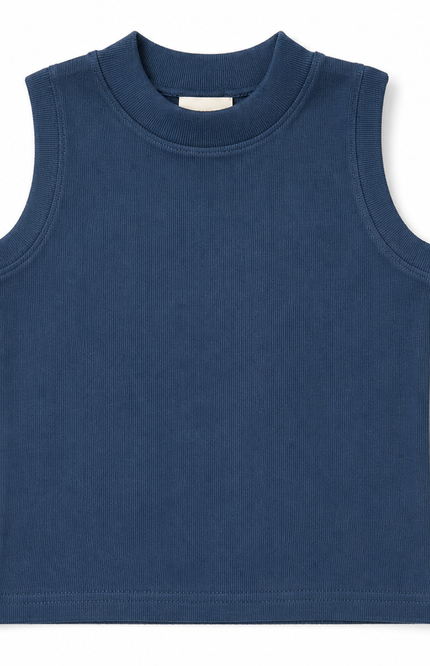 Classic Ribbed Sleeveless Tank Top