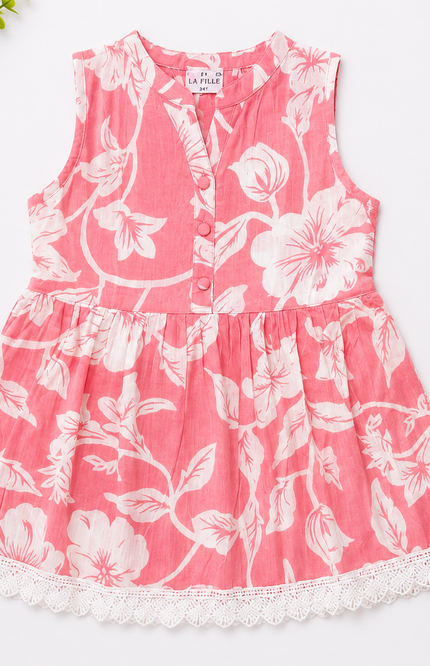 Floral Print Sleeveless Top