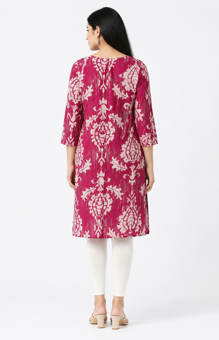 Ikat Print Kurti