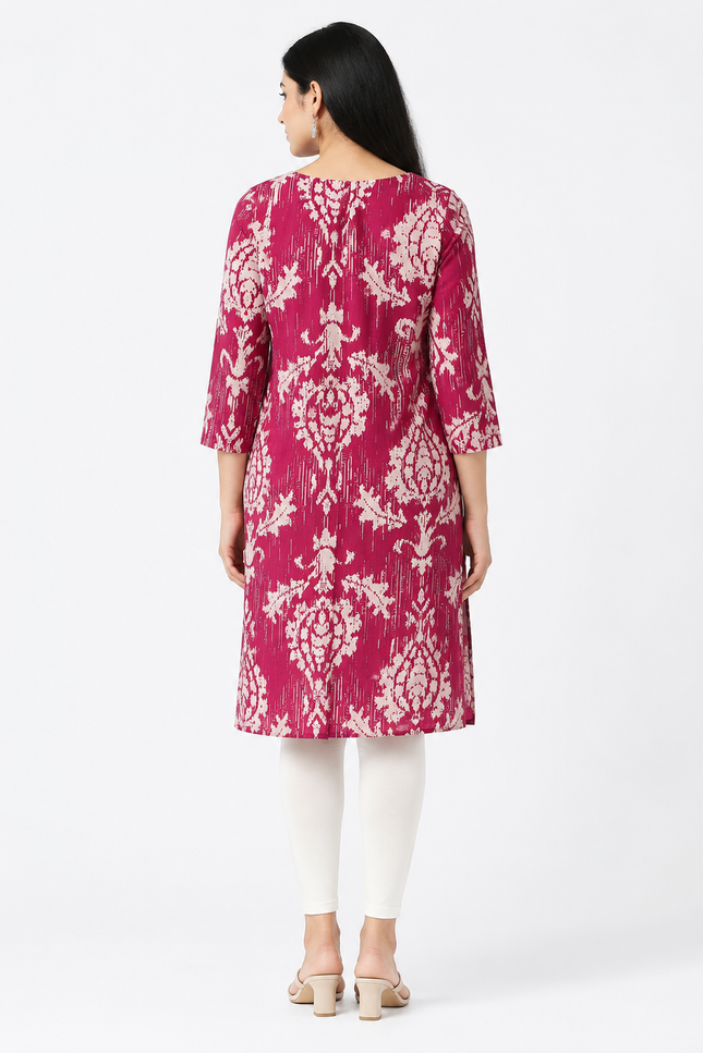 Ikat Print Kurti