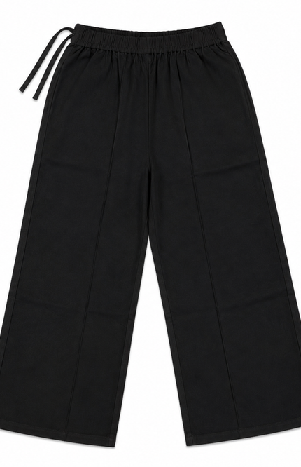 Wide-Leg Drawstring girl Pants