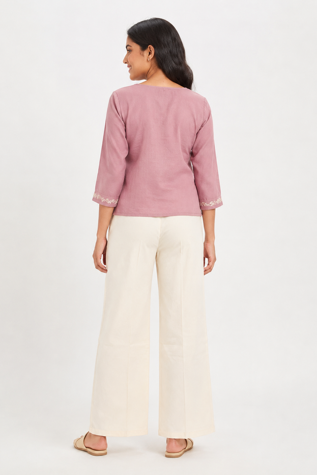 Wide-Leg Drawstring girl Pants
