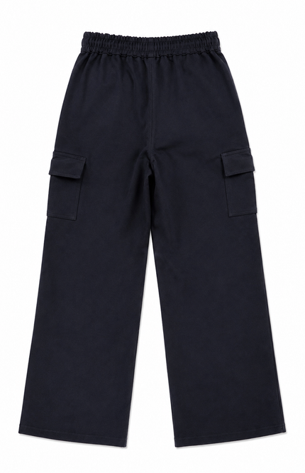 Navy Blue Kids Cargo Pants