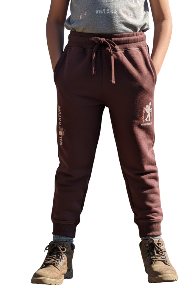 Kids Brown Joggers