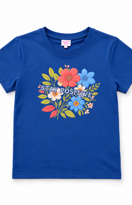 Blue Classic Crew-Neck T-Shirt