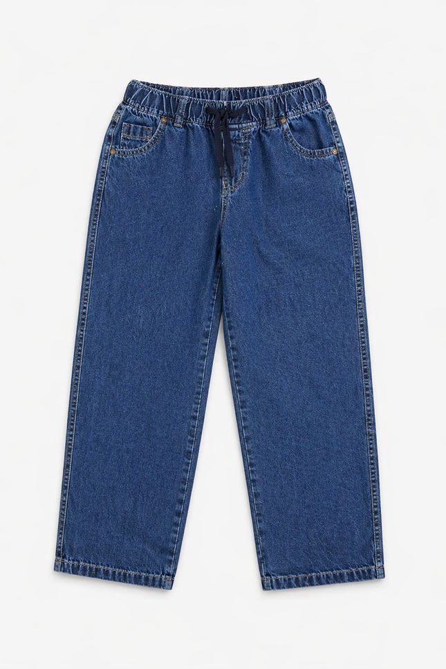 Boys Classic Denim Pants – Soft Wash Blue