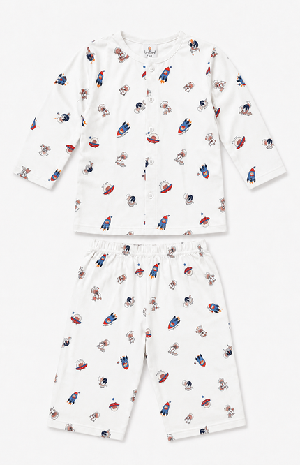 Adventure Printed Night Suit Set