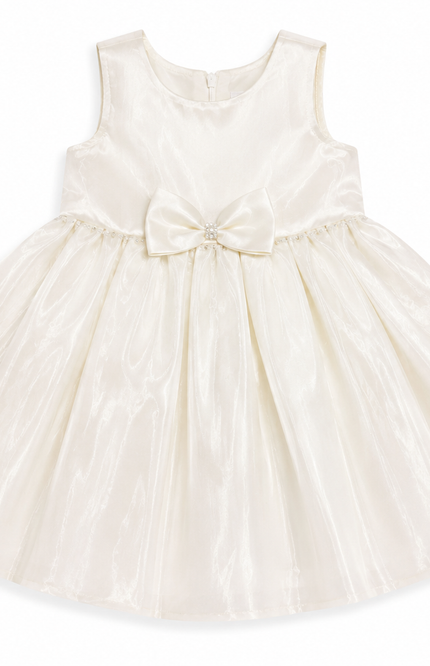 Girls Organza Party Dress with Bow