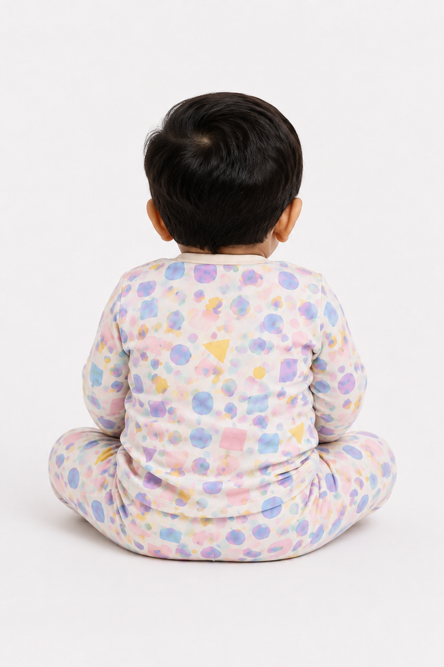 Geometric Print Kids’ Night Suit Set