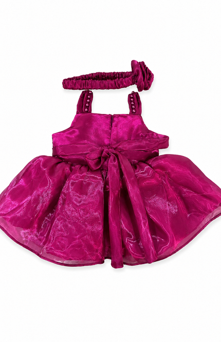 Floral Appliqué Party Dress