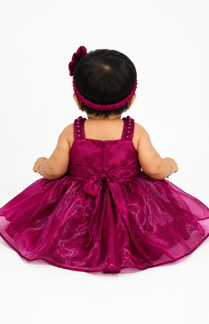 Floral Appliqué Party Dress