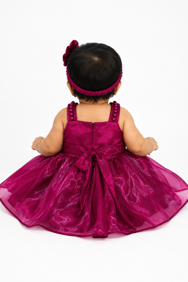 Floral Appliqué Party Dress
