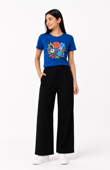 Blue Classic Crew-Neck T-Shirt