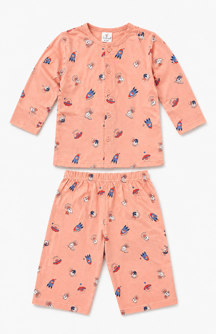 Adventure Printed Night Suit Set
