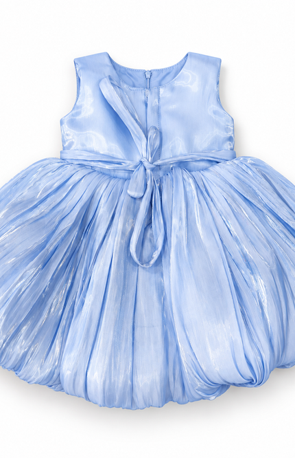 Girls’ Blue Shimmer Party Frock
