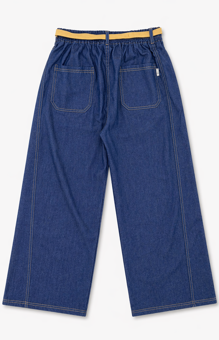 Girl wide-leg denim pants