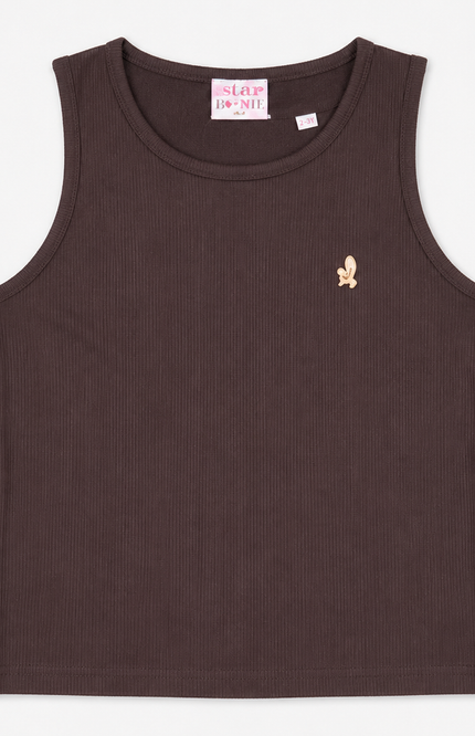 Girls Ribbed Sleeveless Tank Top