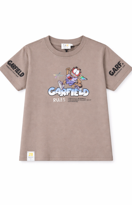 Boys' Garfield "Rules Club" Front & Back Graphic Tee