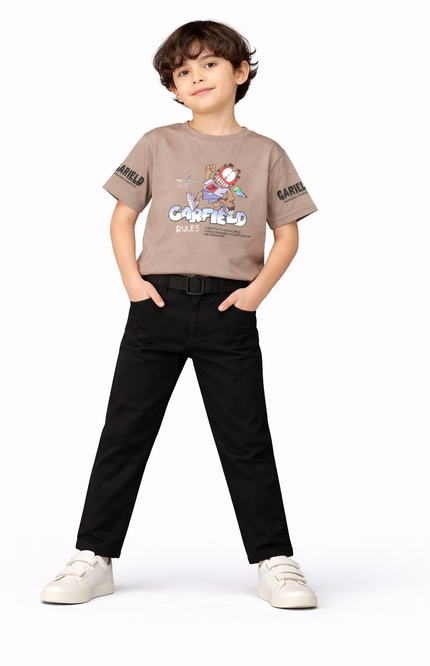 Boys' Garfield "Rules Club" Front & Back Graphic Tee