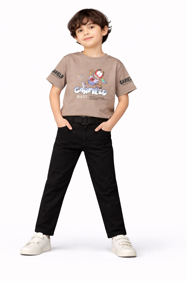 Boys' Garfield "Rules Club" Front & Back Graphic Tee