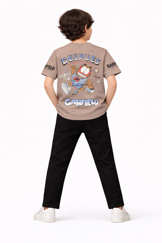 Boys' Garfield "Rules Club" Front & Back Graphic Tee