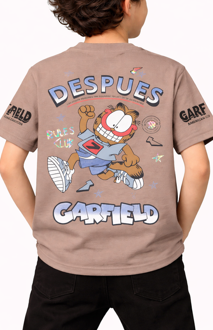 Boys' Garfield "Rules Club" Front & Back Graphic Tee