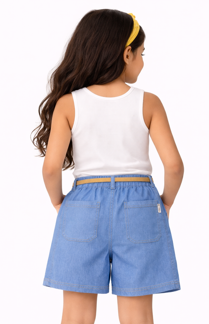Girls' Soft Denim Shorts