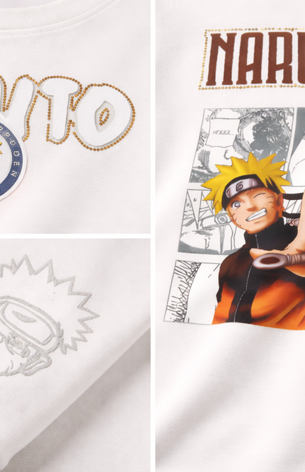 Boys' Naruto & Kakashi Front & Back Graphic Sweatshirt