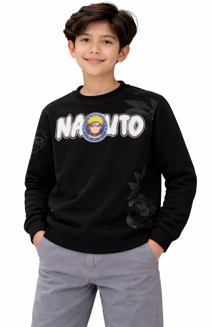 Boys' Naruto & Kakashi Front & Back Graphic Sweatshirt