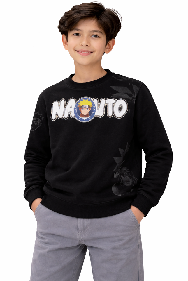 Boys' Naruto & Kakashi Front & Back Graphic Sweatshirt