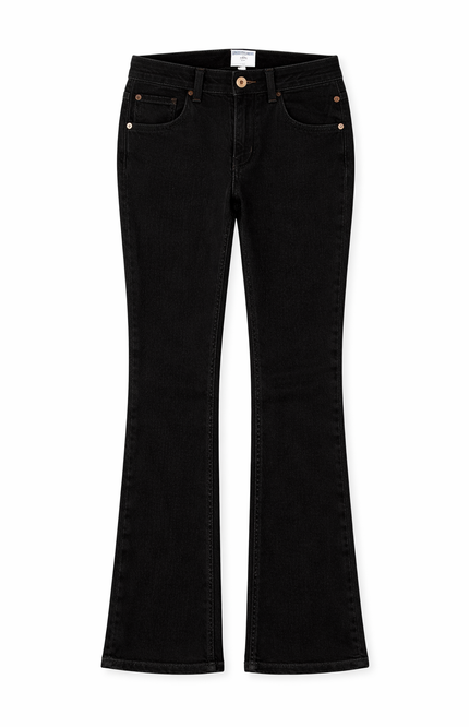 Girls' & Teens' Slim-Fit Bootcut Jeans in Denimex, Black & Stonewash