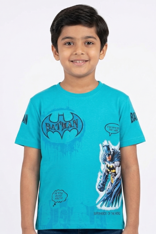 Boys' Turquoise Batman "Greatest Detective" Graphic T-Shirt