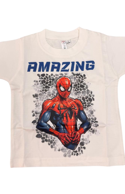 Spider-Themed Outfit Set Graphic Tee, Jacket & Cargo Pants