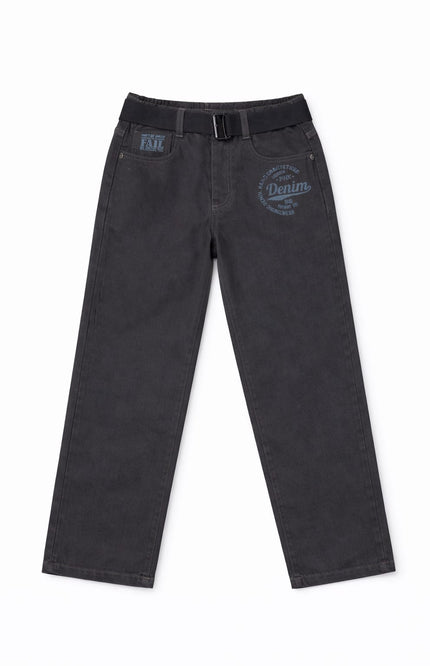 Boys' "PNX-Denim" Straight-Fit Utility Jeans with Belt