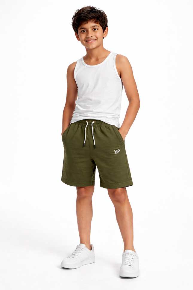 Boys' "YP" Athletic Fleece Shorts – Essential Daily Activewear