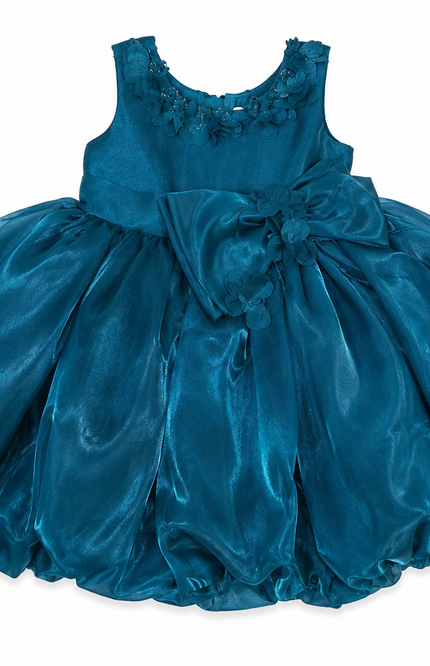 Girls Organza Princess Party Dress with Floral