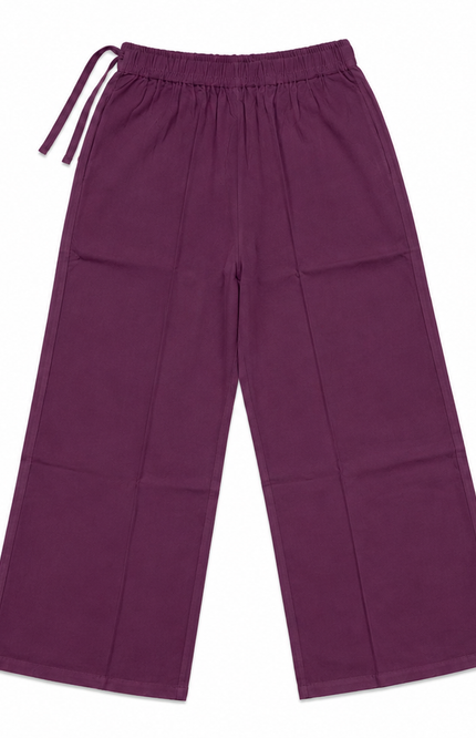 Wide-Leg Drawstring girl Pants