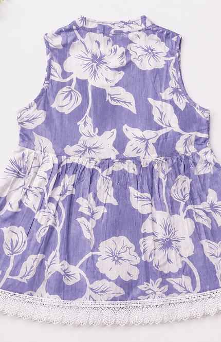 Floral Print Sleeveless Top