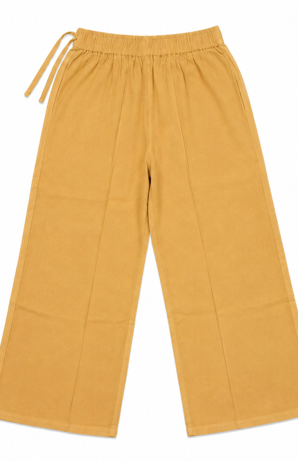 Wide-Leg Drawstring girl Pants