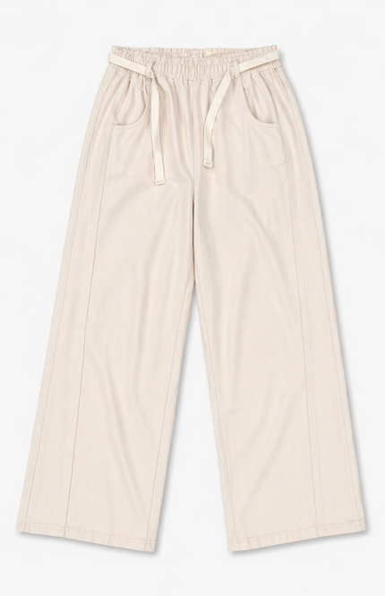 Girl wide-leg denim pants