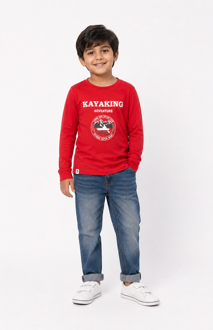 Kayaking Adventure Full-Sleeve T-Shirt
