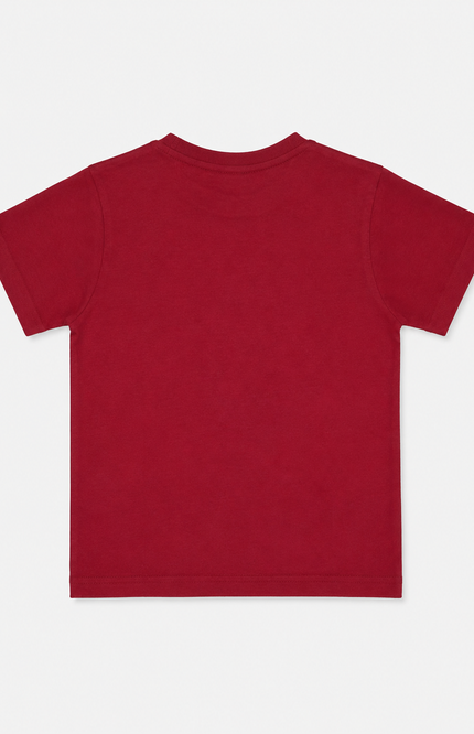 Girls’ Solid Maroon T-Shirt