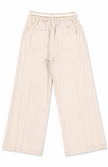 Girl wide-leg denim pants
