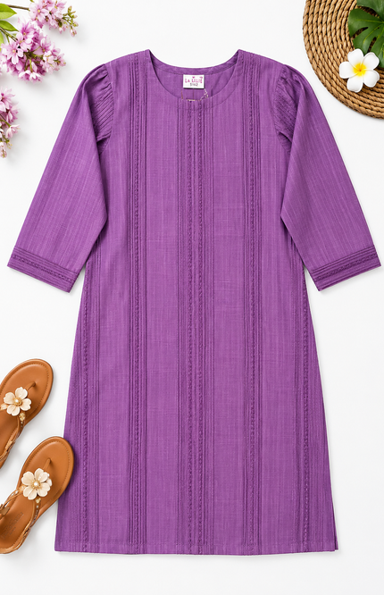 Lavender Textured Kurti