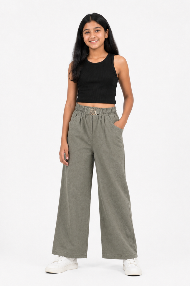 Wide-Leg Kids Trousers