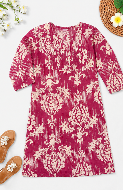 Ikat Print Kurti
