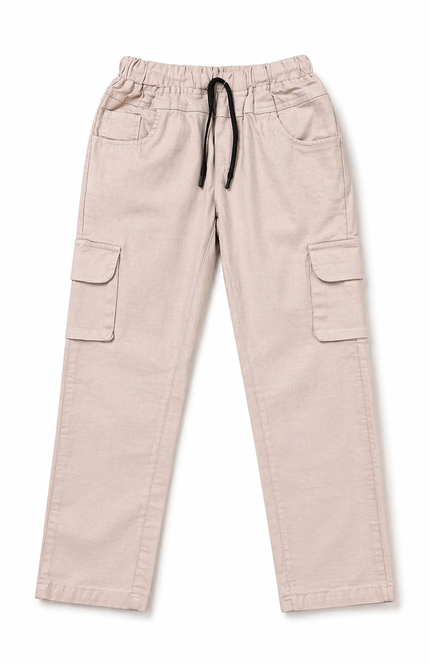 Premium Beige Cargo Trousers